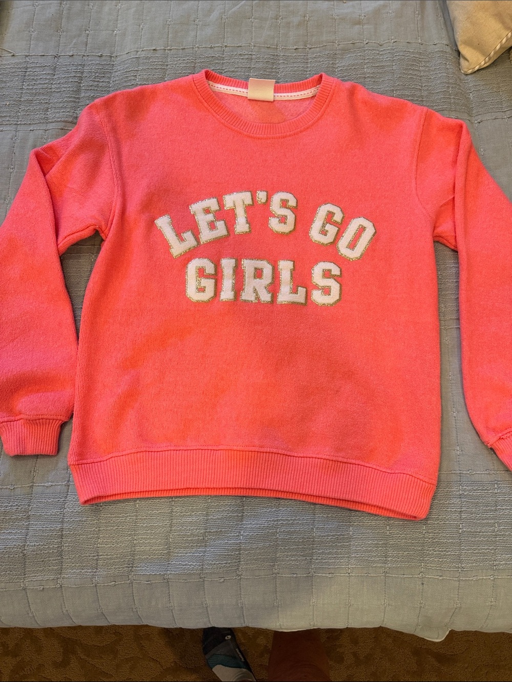 Pink "Let's Go Girls" Crewneck Sweatshirt - Women S